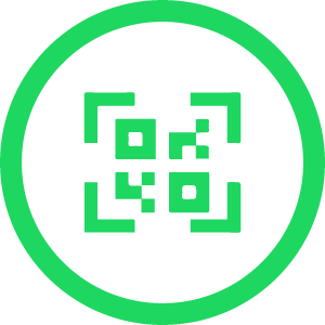 on screen qr code icon